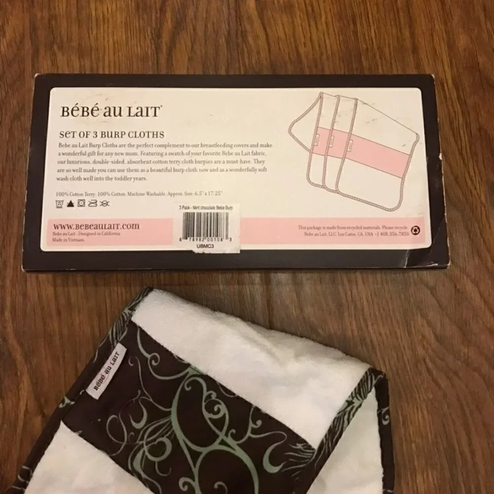 Bebe au Lait burp cloth sets